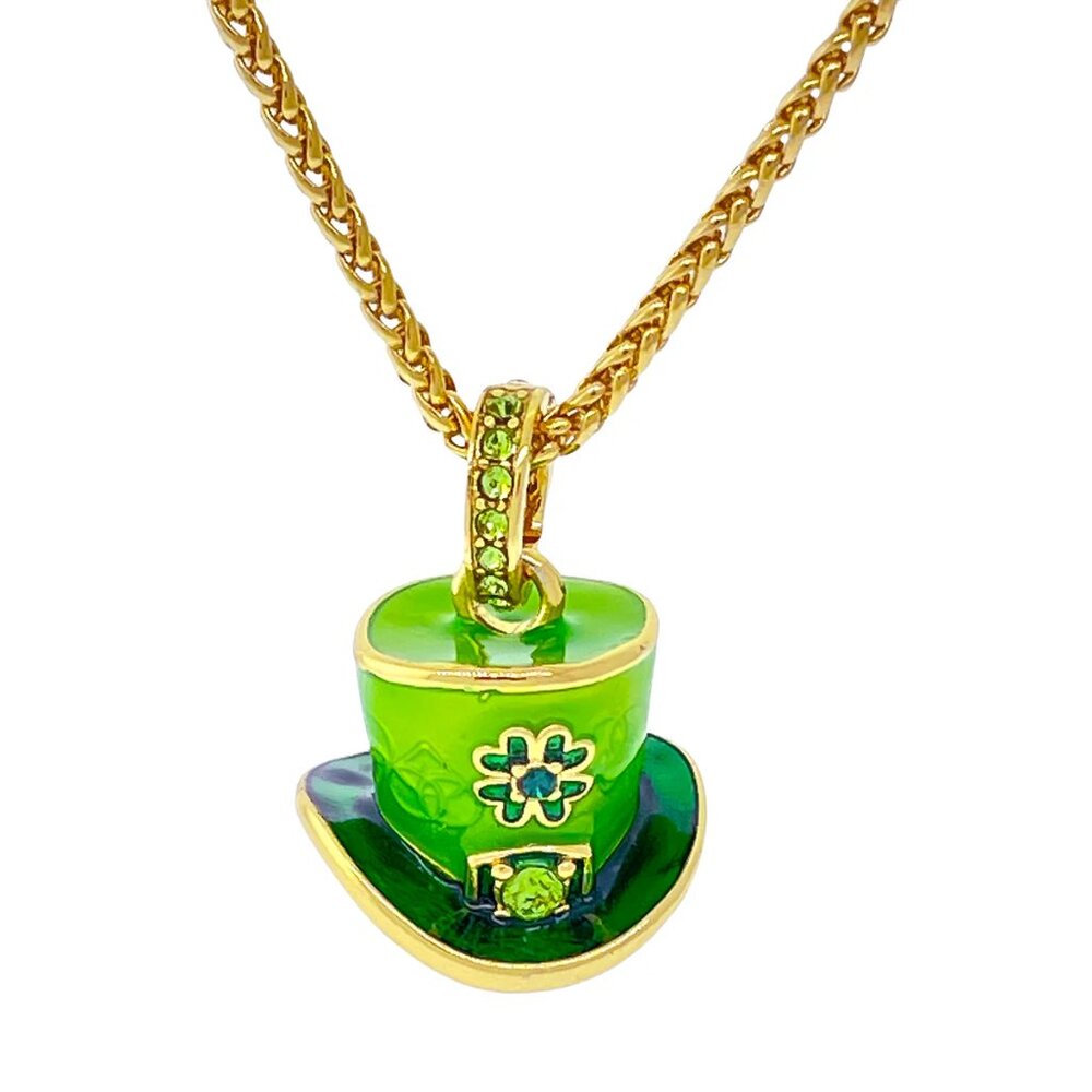 Leprechaun St Patricks Enhancer Charm by Ritzy Couture DeLuxe- 18k Gold Plating
